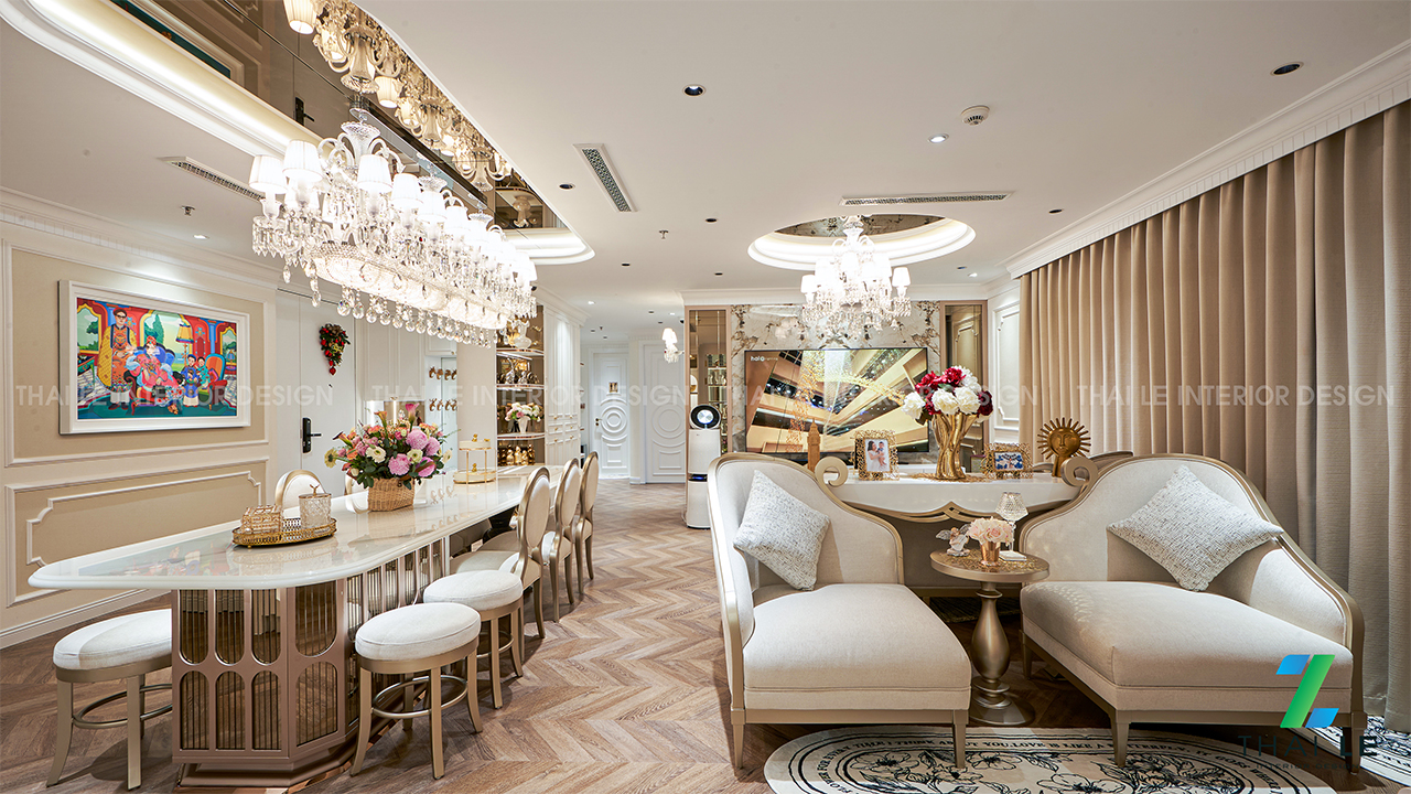 Thi công nội thất căn hộ H17.05 The Peak Q7 - 220M2